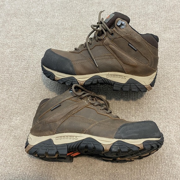 Merrell Work Boots Mens Size 7.5W Brown‎ Leather Waterproof Slip Resistant main image 7